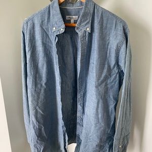 Peter Millar - Men's Linen Shirt - Blue (Large)